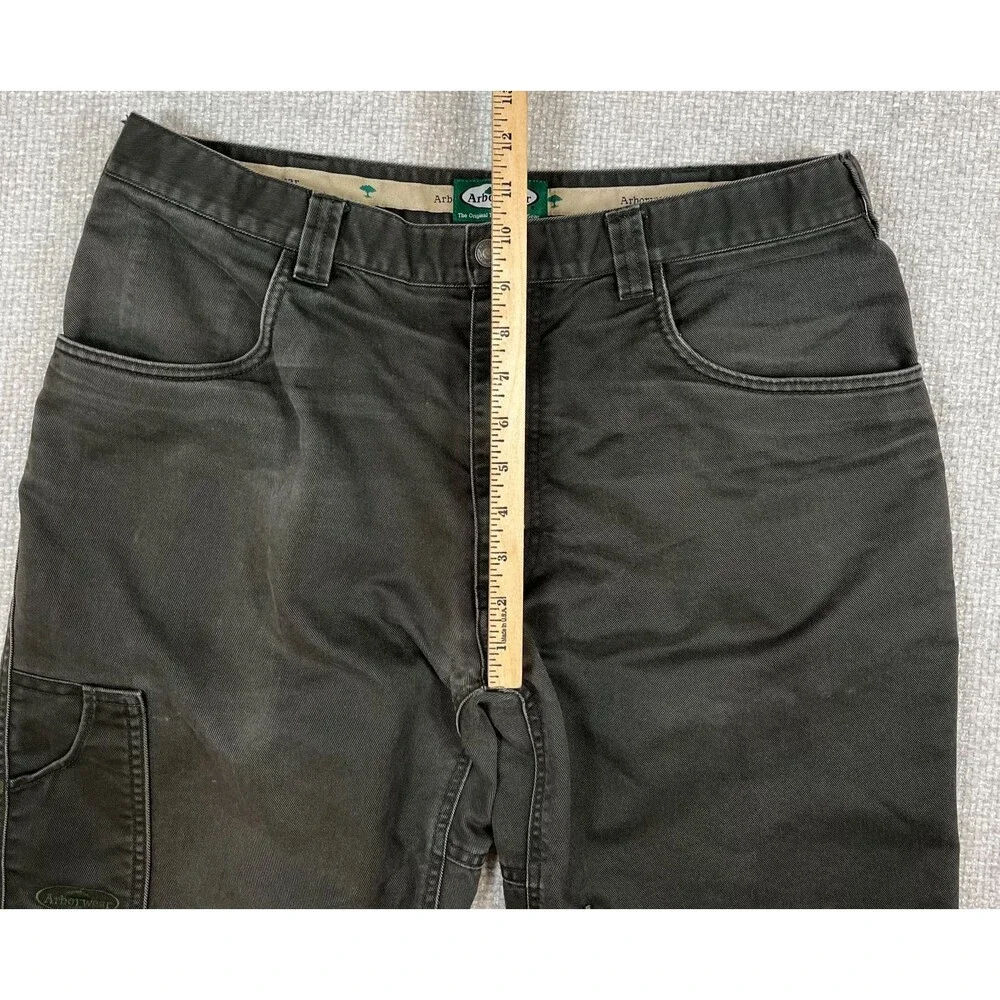 Arborwear Pants Men's 36x30 Green Ground Utility Pocket Workwear Tree Climber - Picture 10 of 14